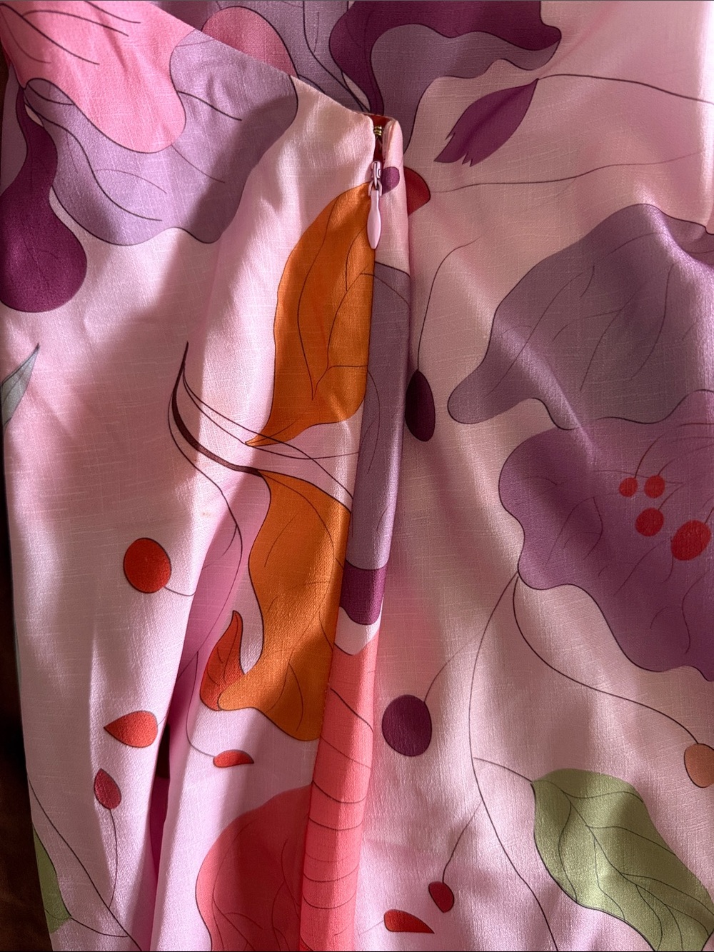 Petal + Pup Pink Floral Maxi One Shoulder Dress - Picture 6 of 7